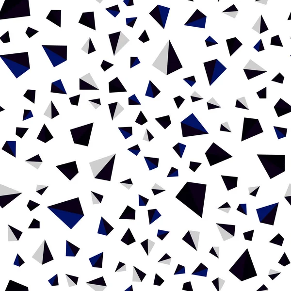 Dark Blue Vector Seamless Isometric Backdrop Lines Triangles Decorative Design — Stock Vector