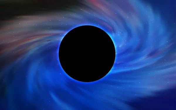 Modèle Vectoriel Bleu Clair Avec Trou Noir Espace Trou Noir — Image vectorielle