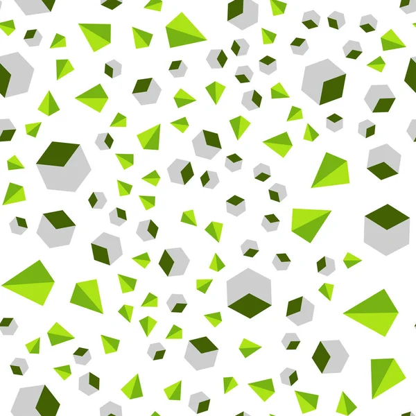 Ελαφρύ Πράσινο Διάνυσμα Άνευ Ραφής Ισομετρική Διάταξη Ορθογώνια Τρίγωνα Αφηρημένη — Διανυσματικό Αρχείο