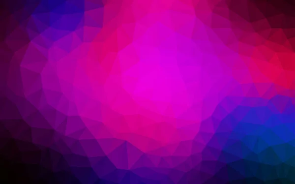 Light Purple Vektor Abstraktes Mosaikmuster Dreieckige Geometrische Probe Mit Steigung — Stockvektor
