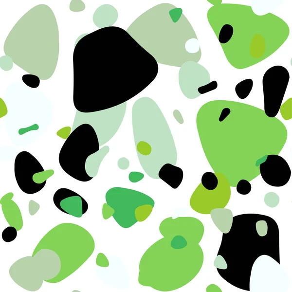 Легка Зелена Векторна Безшовна Текстура Дисками Розмитий Декоративний Дизайн Абстрактному — стоковий вектор