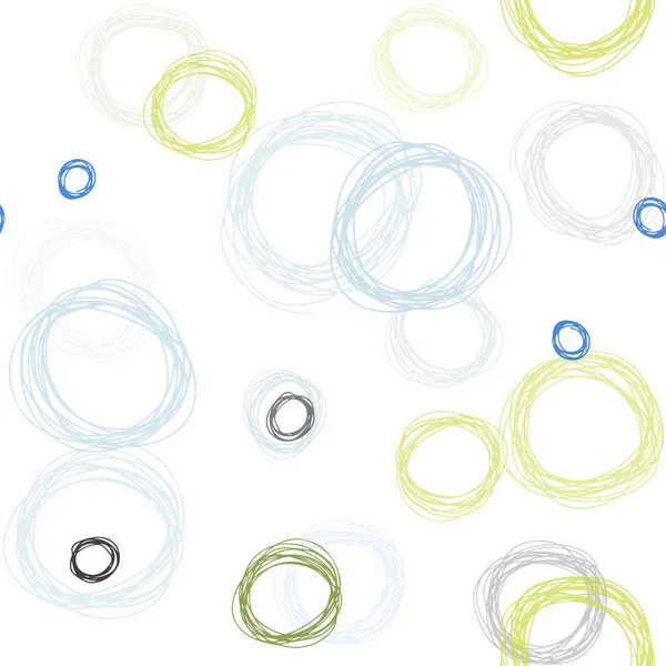 Светло Голубая Зеленая Векторная Безшипная Текстура Дисками Современная Абстрактная Иллюстрация — стоковый вектор