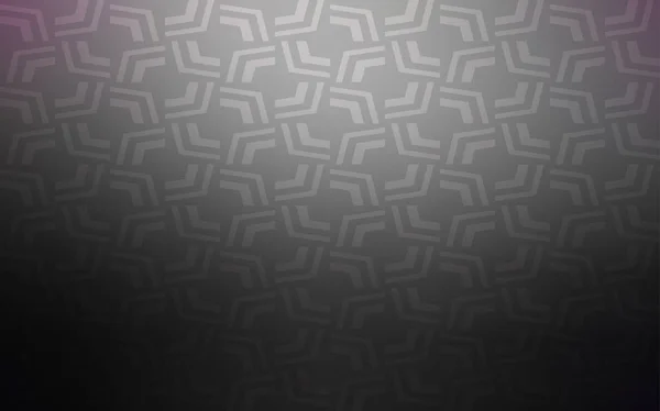 Dunkelgraues Vektormuster Mit Linien Ovalen Farbenfrohe Abstrakte Illustration Mit Steigungslinien — Stockvektor