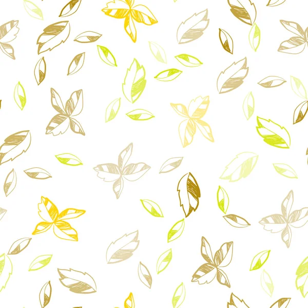 Vert Foncé Vecteur Jaune Design Abstrait Sans Couture Avec Des — Image vectorielle