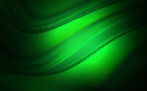 Mörk Grön Vektorbakgrund Med Böjda Linjer Kreativa Geometriska Illustration Marmor — Stock vektor