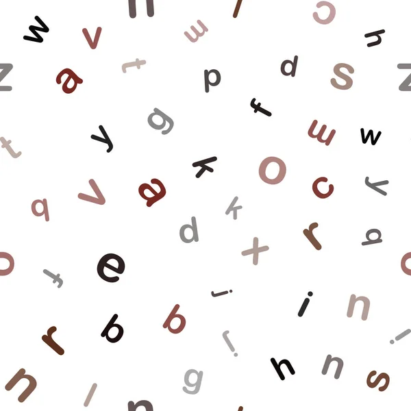 Vecteur Rouge Foncé Mise Page Transparente Avec Alphabet Latin Illustration — Image vectorielle