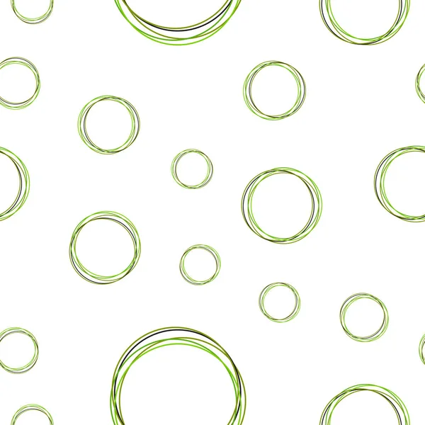 Hellgrüner Gelber Vektor Nahtloser Hintergrund Mit Blasen Verschwommenes Dekoratives Design — Stockvektor