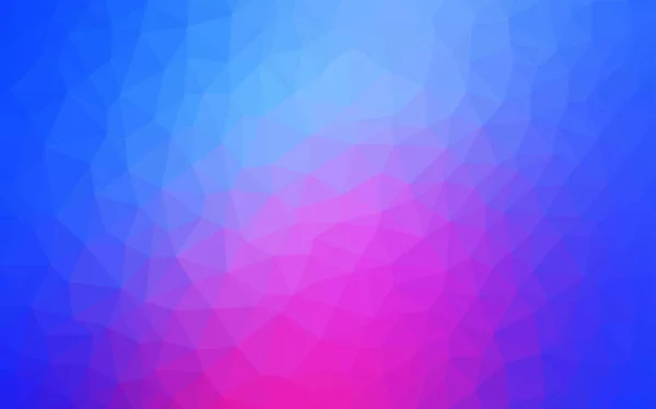 Світло Рожевий Синій Векторний Багатокутний Візерунок Геометрична Ілюстрація Стилі Орігамі — стоковий вектор