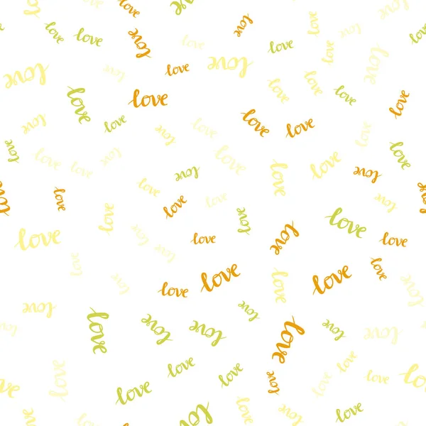 Ανοιχτό Κόκκινο Κίτρινο Διάνυσμα Απρόσκοπτη Σκηνικό Φράση Love You Εικονογράφηση — Διανυσματικό Αρχείο