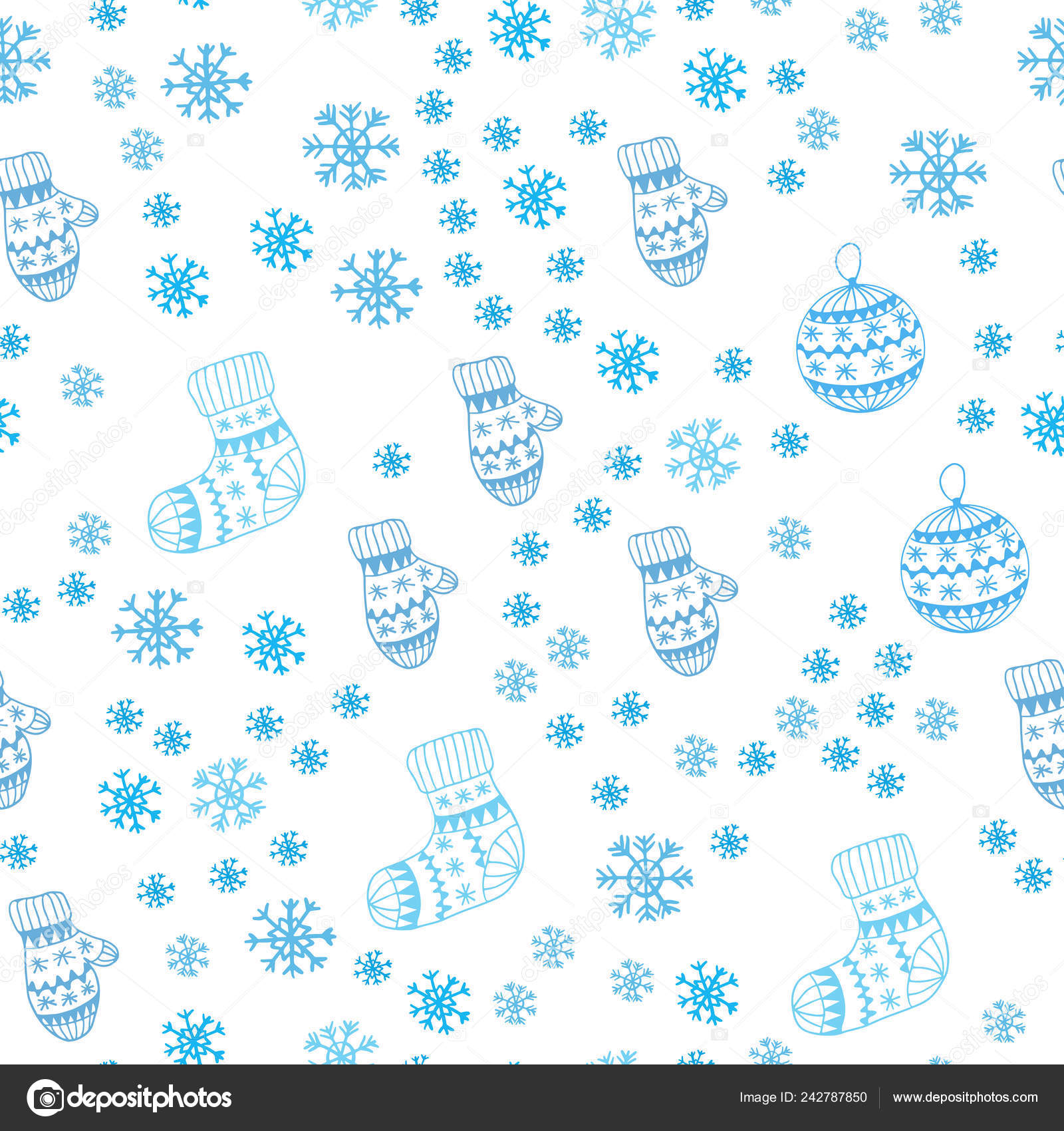 light blue mittens