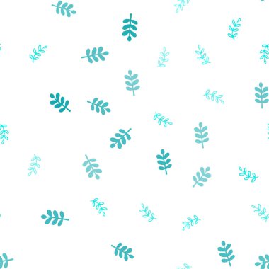 Hafif mavi vektör yaprak ile Dikişsiz soyut desen. gradyan ile zarif doğal desen yapraklarda. Kartvizit, Web siteleri için şablon.