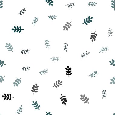 Koyu mavi yaprakları ile sorunsuz soyut tasarım vektör. gradyan ile zarif doğal desen yapraklarda. Doku pencere panjur, perdeler için.