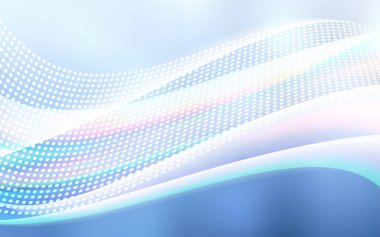 Hafif mavi vektör küreler, üçgenler desenle. Soyut illüstrasyon renkli diskler ve üçgenler ile. Kartvizit, Web siteleri için şablon.