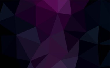 Koyu mor vektör poligonal model. Noktalı resim stili üçgenler ile yaratıcı çizimde. Cep telefonu arka plan için şablon.