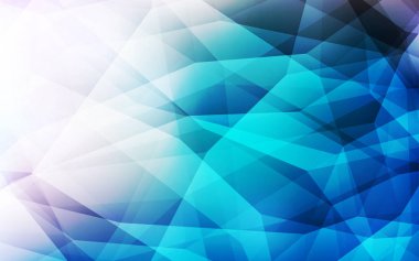 Hafif mavi vektör üçgen mozaik şablonu. Poligonal illüstrasyon parlayan, hangi üçgen oluşur. Senin arka plan için dokulu deseni.