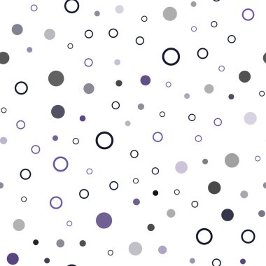 Hafif mor vektör küreler ile seamless modeli. Renkli gradyan ile arka plan üzerinde bulanık kabarcıklar. Duvar kağıdı, kumaş üreticileri için modaya uygun bir tasarım.