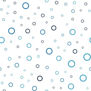 Koyu mavi daireler ile sorunsuz şablon vektör. İllüstrasyon renkli soyut daireler parlayan ayarlanmış. Desen-ebilmek var olmak kullanılmış için fütüristik reklam, kitapçıklar.