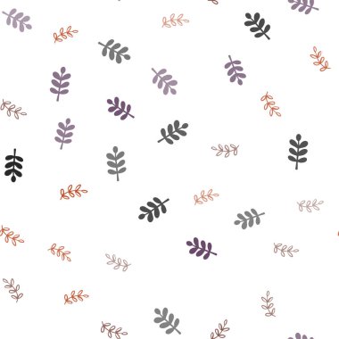 Pembe ışık, vektör sorunsuz doğal zemin yaprakları ile sarı. bulanık arka plan gradyan ile yapraklarda. Desen tasarım kumaş, duvar kağıtları.