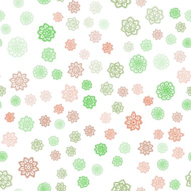 Işık çok renkli vektör parlak kar taneleri ile sorunsuz düzeni. Modern geometrik soyut Illustration kristalleri ile buz. Kartvizit, Web siteleri için şablon.