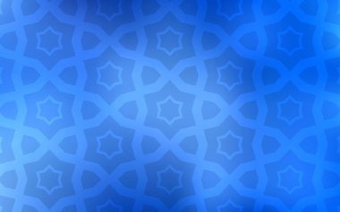 Gökyüzü yıldızlarla ışık mavi vektör şablonu. Dekoratif illüstrasyon soyut şablonundaki yıldız ile. Akıllı tasarım, iş reklam için.