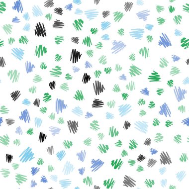 Açık mavi, yeşil vektör sorunsuz arka plan düz çizgiler ile. Parlayan illüstrasyon keskin çizgili renkli. Desen, işletme web siteleri için.