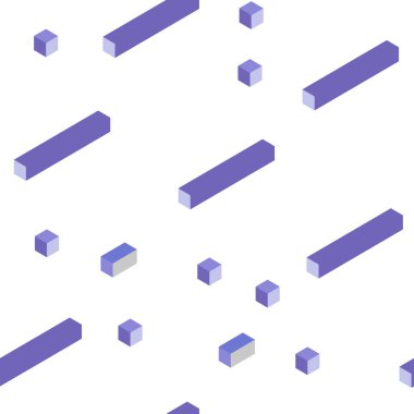 Hafif mor vektör zemin rhombus ile kesintisiz, izometrik. Dikdörtgenler ve kareler ile güzel illüstrasyon. Tasarım için duvar kağıdı, kumaş üreticileri.