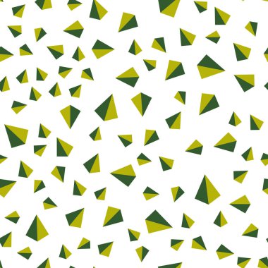 Koyu mavi, yeşil poligonal tarzı ile kesintisiz, izometrik kapak vektör. İllüstrasyon renkli üçgenler dizi. Doku pencere panjur, perdeler için.