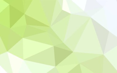 Açık yeşil, sarı vektör poligonal model. Geometrik şekil gradyan ile Origami tarzında. Cep telefonu arka plan için şablon.