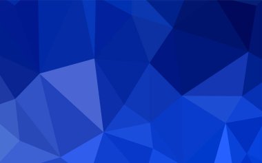 Koyu mavi vektör soyut mozaik desen. Glitter soyut resim zarif bir üçgen ile. İşiniz için yeni tasarım.