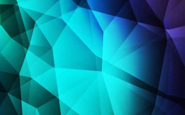 Açık mavi, yeşil vektör degrade üçgenler doku. Glitter soyut resim zarif bir üçgen ile. Web siteniz için köşeli tasarım.