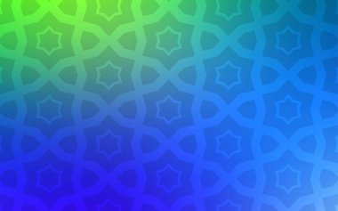 Açık mavi, parlak yıldız düzeniyle vektör yeşil. Bulanık arka plan gradyan ile üzerinde yıldız. En iyi tasarım, reklam, poster, afiş için.