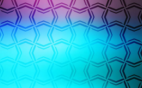 Licht Roze Blauwe Vector Cover Met Stright Strepen Moderne Geometrische — Stockvector