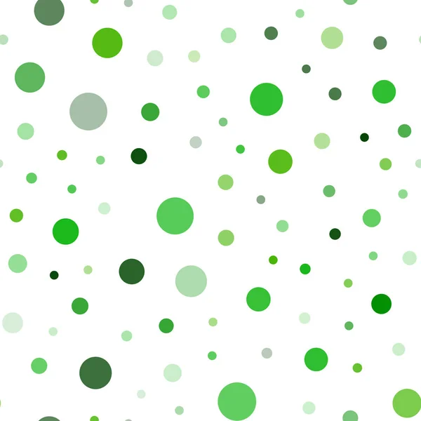 Světle Zelené Vektor Bezešvé Pozadí Bublinkami Krásné Barevné Ilustrace Rozmazané — Stockový vektor