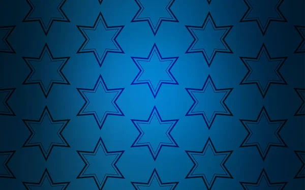 Textura Vectorial Azul Oscuro Con Hermosas Estrellas Ilustración Decorativa Con — Vector de stock