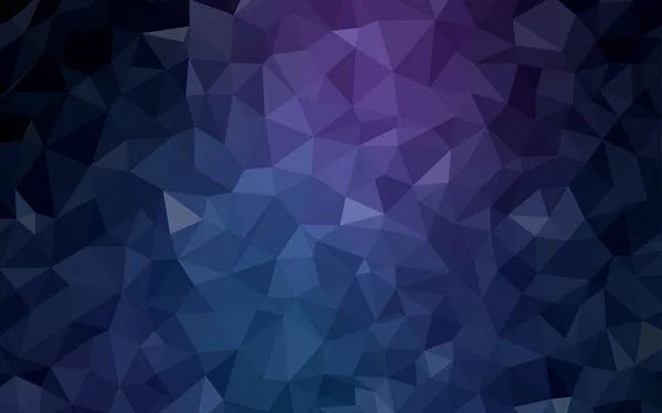 Dunkelrosa Blauer Vektor Der Dreieckig Leuchtet Bunte Illustration Abstrakten Stil — Stockvektor