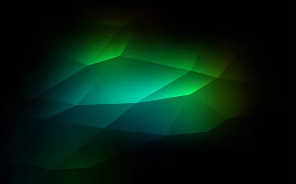 Padrão Vetorial Verde Escuro Estilo Poligonal Triângulos Fundo Abstrato Com —  Vetores de Stock