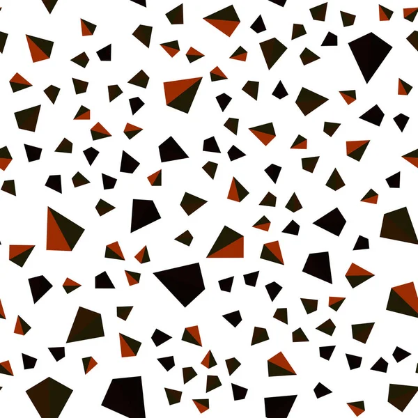 濃い赤は 三角形でシームレスに 等尺性の背景をベクトルします カラフルな三角形で現代の抽象的なイラスト ファブリックのメーカーのための設計します — ストックベクタ
