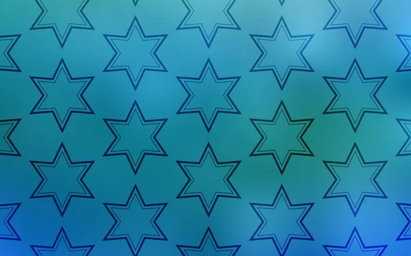 Tapa Vectorial Azul Claro Con Estrellas Pequeñas Grandes Diseño Decorativo — Vector de stock
