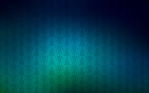 Azul Escuro Layout Vetorial Verde Com Linhas Triângulos Bela Ilustração — Vetor de Stock