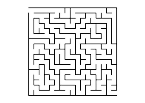 Белая векторная капля с черной головоломкой. Лабиринт дизайн в простом стиле на белом фоне. Образец для учебных журналов, книг
.