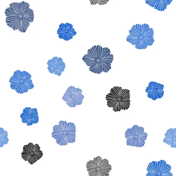 Темно Синий Вектор Безглазый Элегантный Фон Цветами Современная Абстрактная Иллюстрация — стоковый вектор