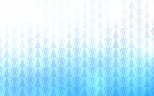 Luz Azul Fundo Vetorial Com Triângulos Linhas Glitter Ilustração Abstrata — Vetor de Stock