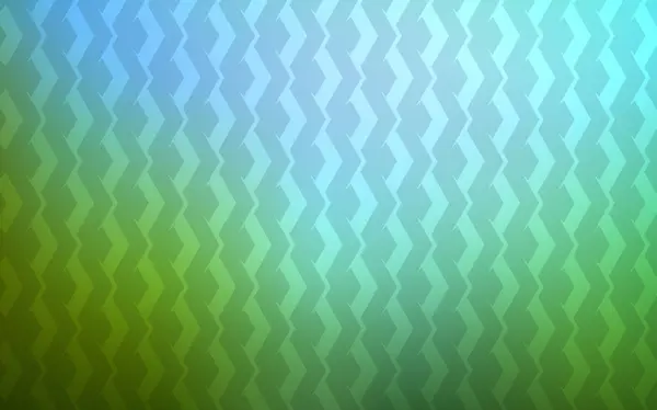ライトブルー シャープなラインを持つ緑のベクトルパターン 抽象的なテンプレート上の行とカラフルな輝くイラスト 美しい背景のためのテンプレート — ストックベクタ