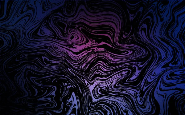 Темно Рожевий Синій Векторний Візерунок Зігнутими Стрічками Творчі Ілюстрації Півтоновому — стоковий вектор