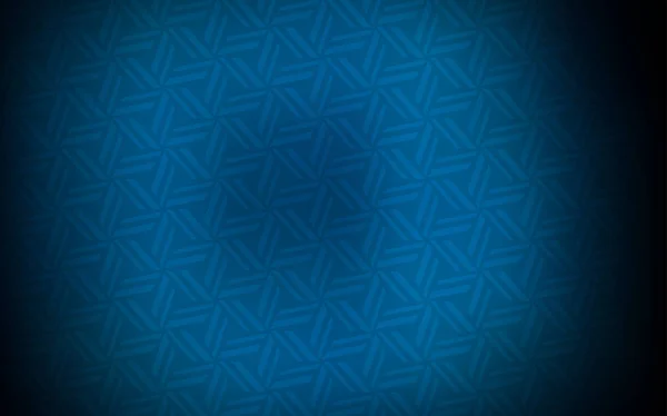 Copertura Vettoriale Blu Scuro Con Stile Poligonale Triangoli Sfondo Astratto — Vettoriale Stock