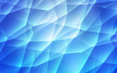 Hafif mavi vektör arka plan poligonal tarzı ile. Modern Soyut illüstrasyon renkli üçgenler ile. En iyi tasarım için poster, afiş.