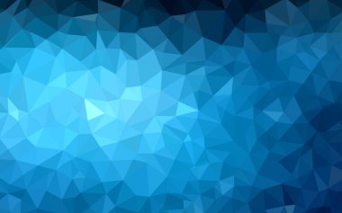 Koyu mavi vektör üçgen mozaik doku. Üçgenler ile modern soyut resim. Web siteniz için yeni bir doku.