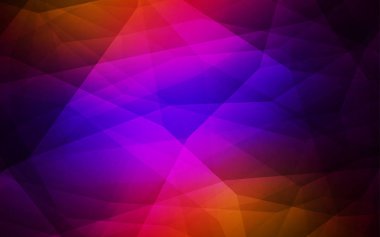 Koyu mavi, kırmızı arka plan poligonal vektör. Renkli resimde gradyan ile poligonal tarzı. Marka kitap için yeni şablon.