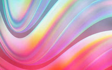 Açık mavi, kırmızı vektör desen kabarcık şekillerle. Degrade mermer stiliyle yeni renkli resimde. İşiniz için en iyi bulanık tasarım.