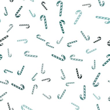 Işık yeşil vektör sorunsuz doku ile Noel tatlılar, şekerler.